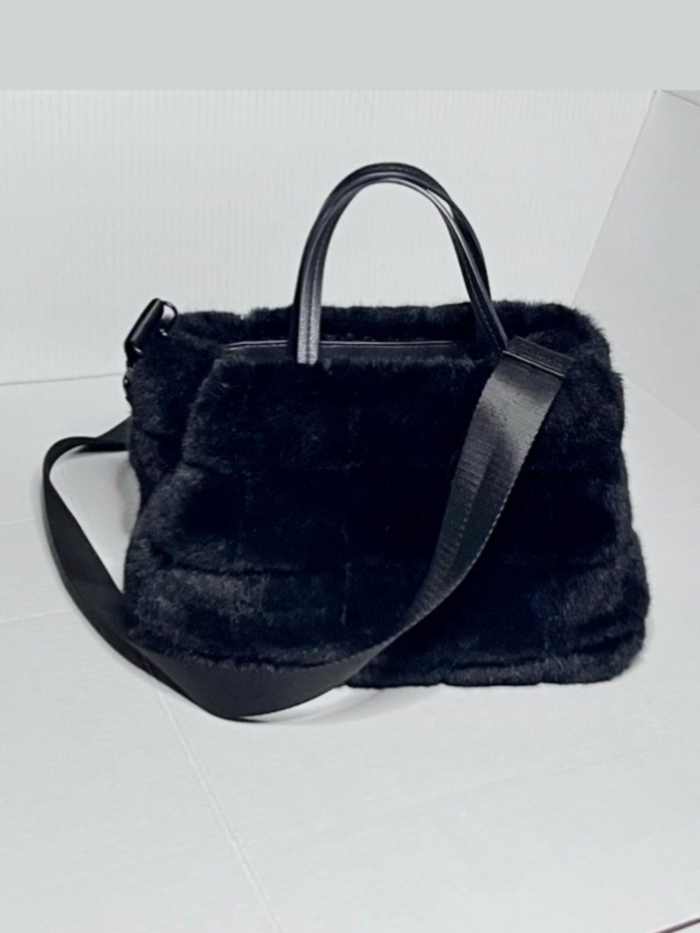 Zara Faux Fur Crossbody Bag